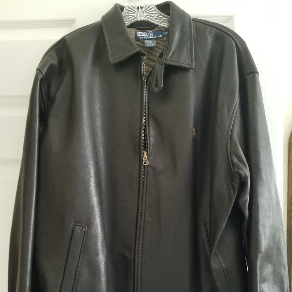 Polo by Ralph Lauren Mens Leather jacket